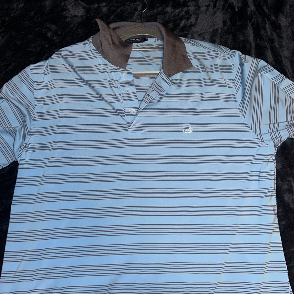 Southern Marsh Blue and Gray Polo Shirt